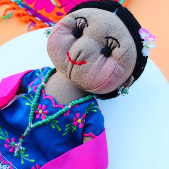 Mexican Doll, Handmade Doll, Muneca Mexicana, Yuca - Picture 2 of 3